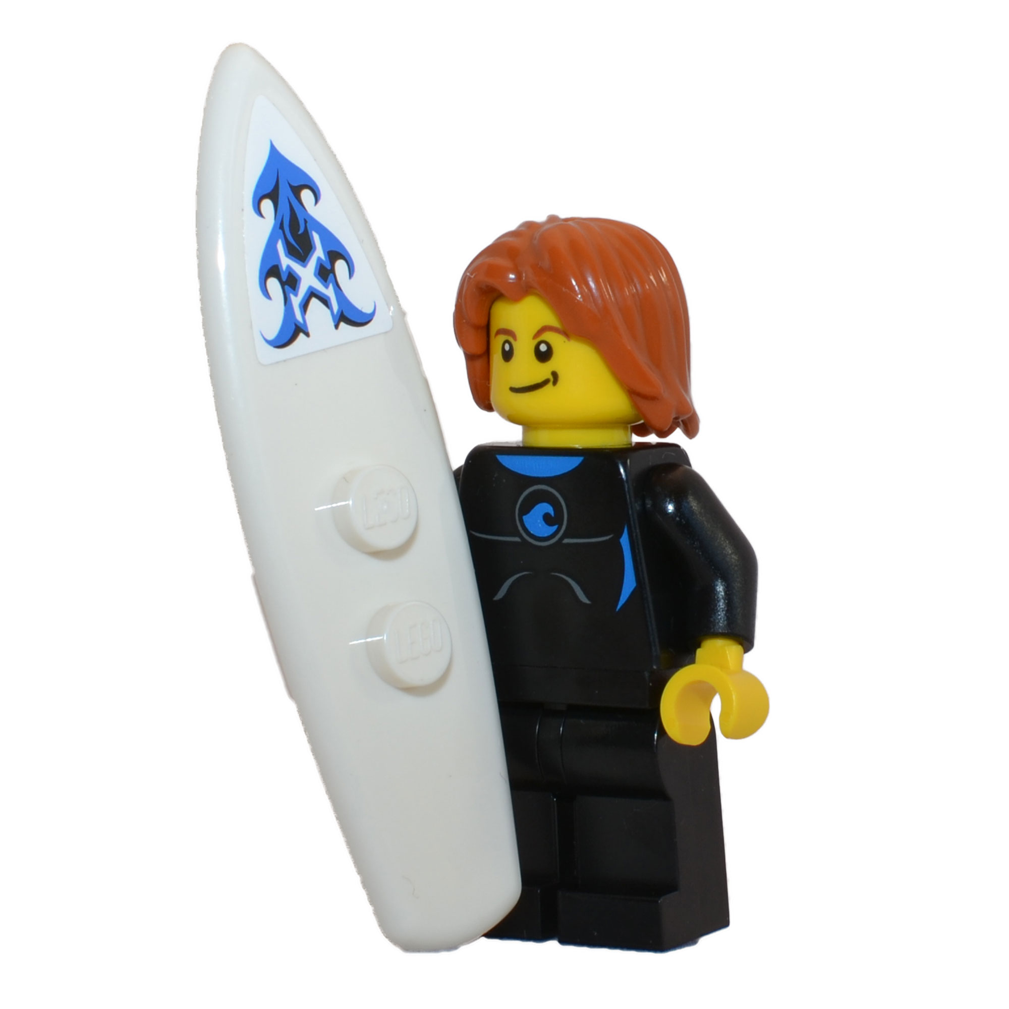 Surfer met surfplank