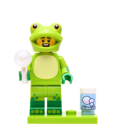 Man in kikker kostuum